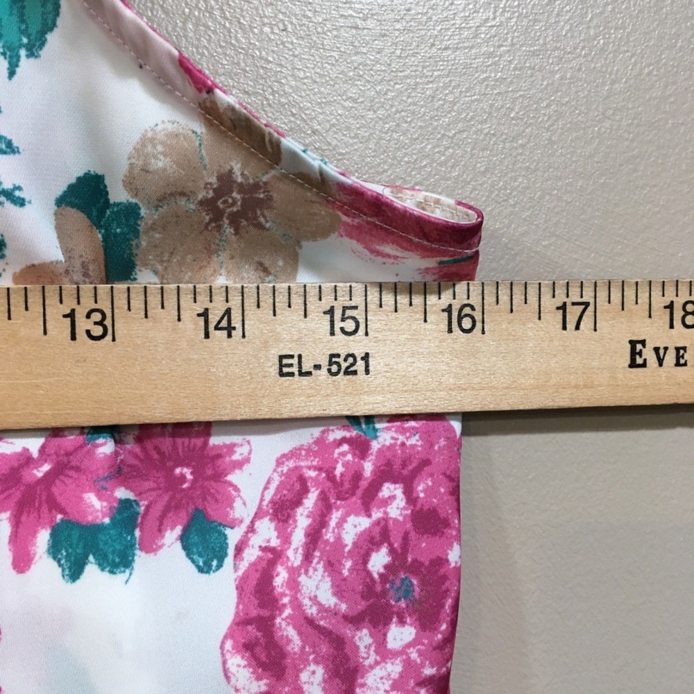 Free People Intimately Floral Handkerchief Cami Tank Top Womens XS Pink Cottage - Picture 5 of 11